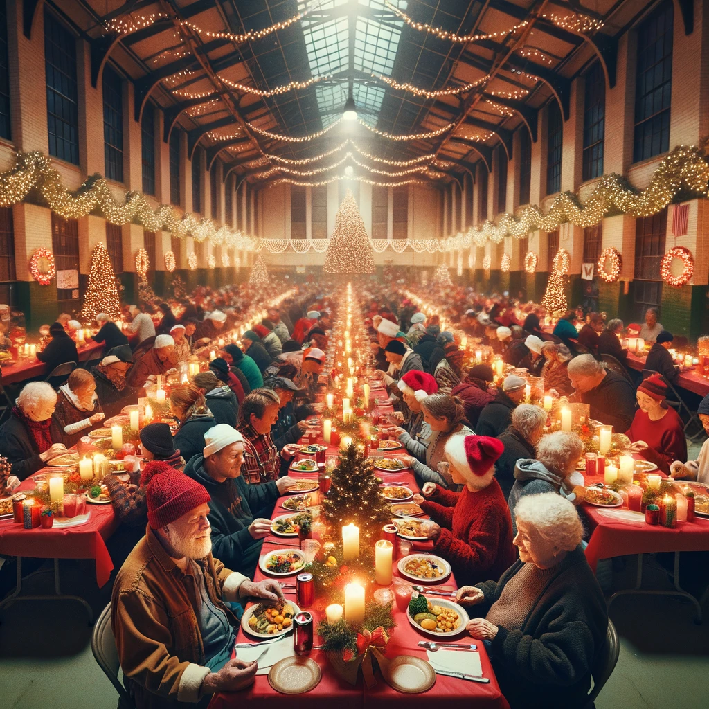 Världens Största Julbord Välkomnar Hemlösa / Ett Julbord För Alla